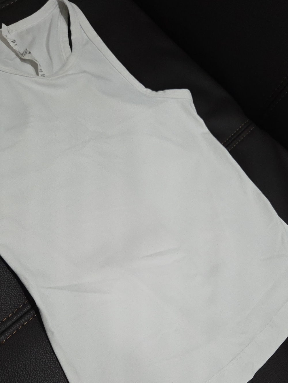 lululemon Athletica White Racerback Tank Size 4 - Picture 5 of 6